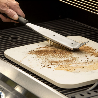 Cleaning Brush with Scraper for Pizza Oven Stone