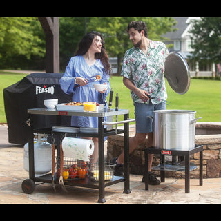 Pizza Oven Stand - Stainless Steel - 3 shelves- Feasto