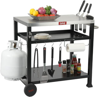 Pizza Oven Stand - Stainless Steel - 3 shelves- Feasto