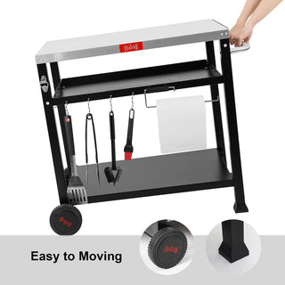 Pizza Oven Stand - Stainless Steel - 3 shelves- Feasto