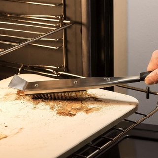 Cleaning Brush with Scraper for Pizza Oven Stone