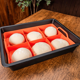 Pizza Dough Box Container And Silicone Dough Mat Bundle