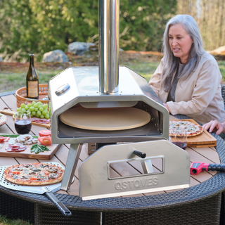 16.5" Outdoor Pizza Oven with Propane Gas Burner